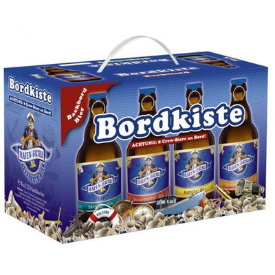 Bordkiste Hafenbräu Bier 8er im Geschenkekarton