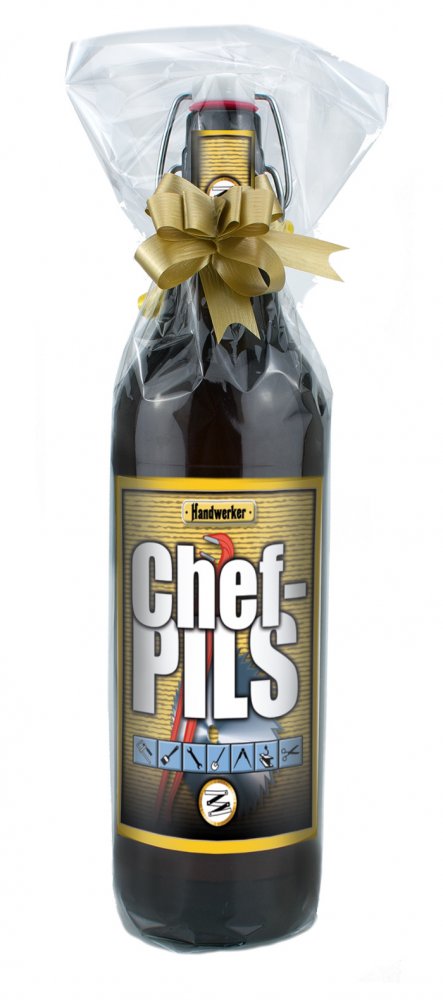 Chef-Pils 1 Liter Flasche mit Bügelverschluss