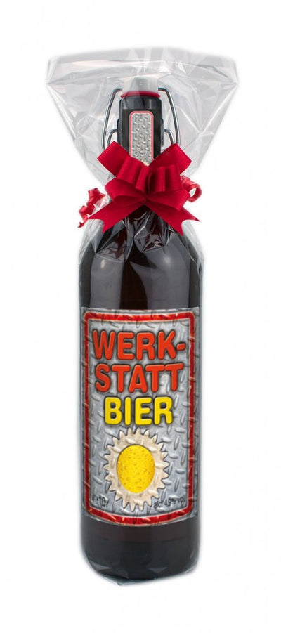 Werkstatt Bier 1 Liter Flasche mit Bügelverschluss