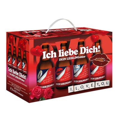 Liebesbox Bier - Ich liebe dich 8er Geschenkekarton