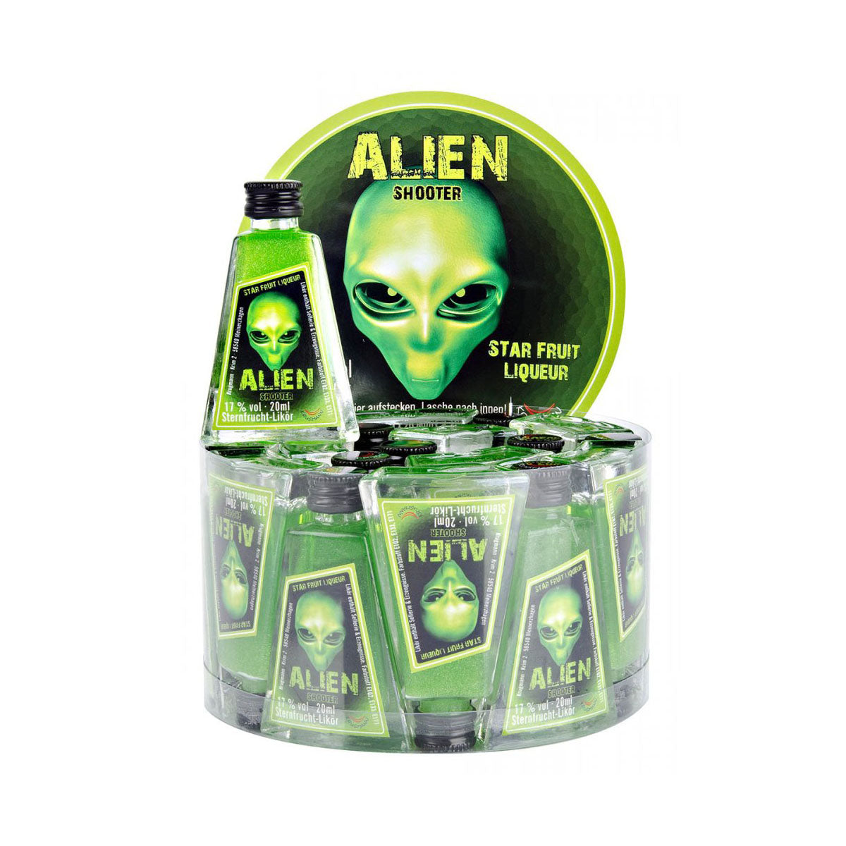 ALIEN SHOOTER 20 Minis á 20ml (Sternfrucht-Likör)