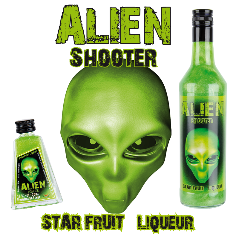 ALIEN SHOOTER 20 Minis á 20ml (Sternfrucht-Likör)