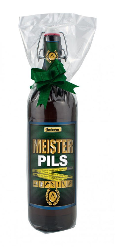 Meister-Pils  - 1 Liter Flasche Bier mit Bügelverschluss