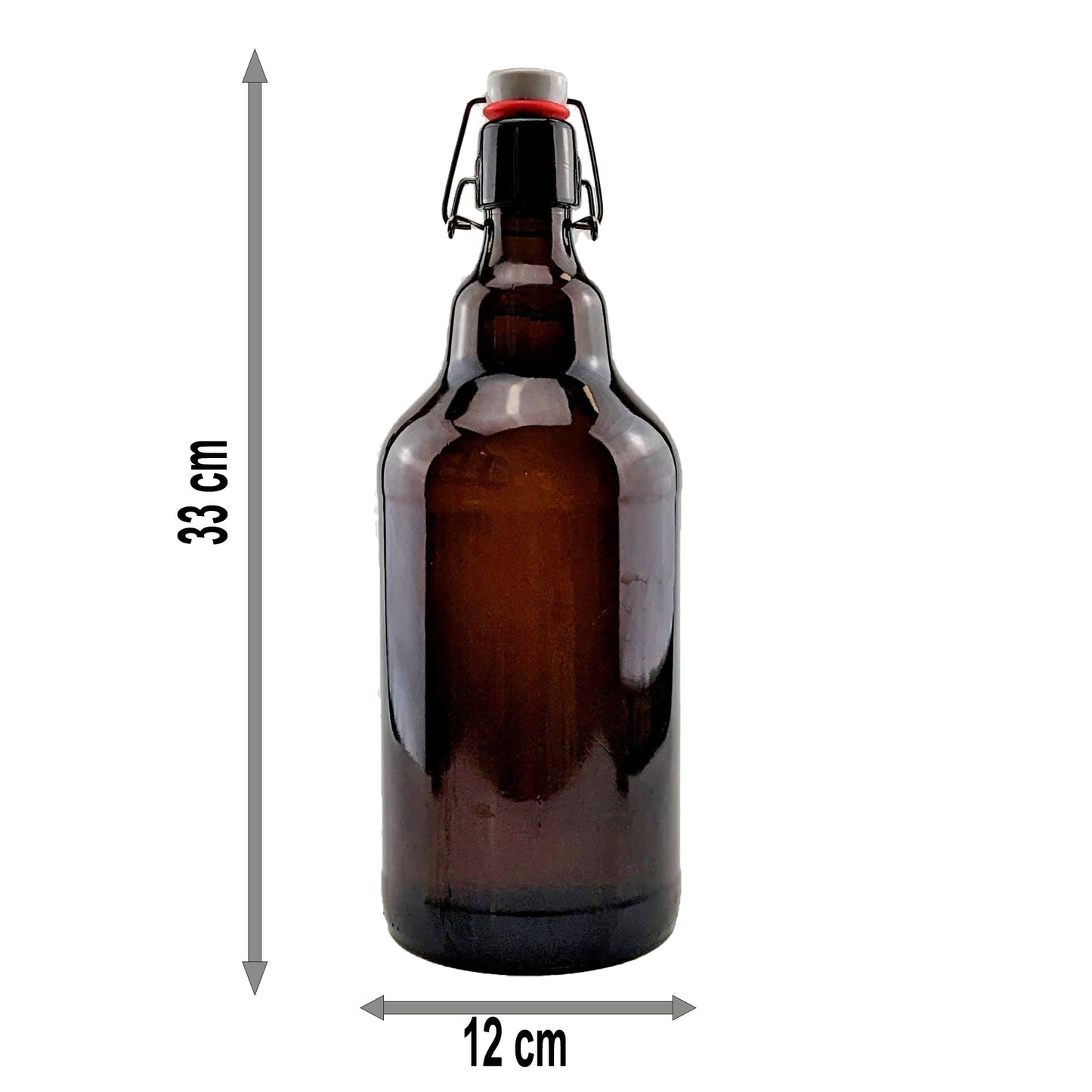 Angler Trost - 2 Liter XXL-Flasche Bier mit Bügelverschluss