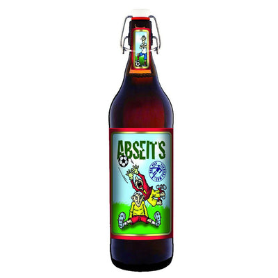 Abseits Fussball Bier - 1 Liter Flasche mit Bügelverschluss