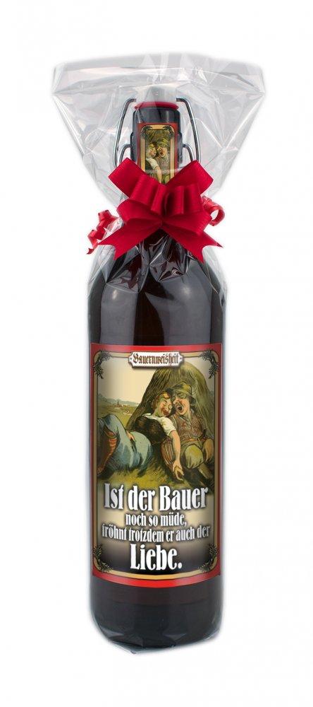 Der Bauer 1 Liter Flasche mit Bügelverschluss