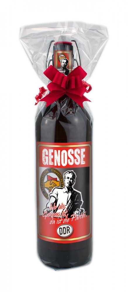 Genosse 1 Liter Flasche mit Bügelverschluss