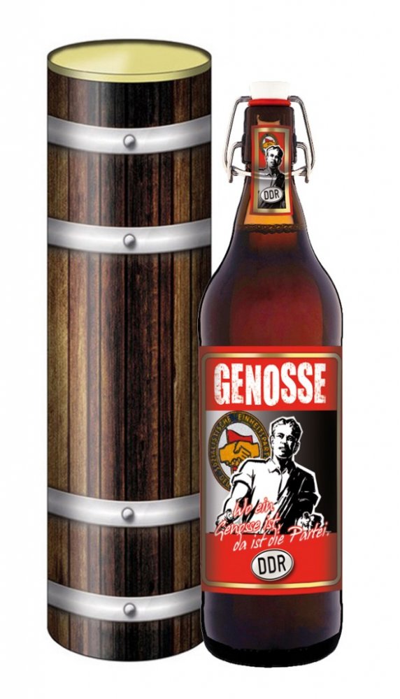 Genosse 1 Liter Flasche mit Bügelverschluss