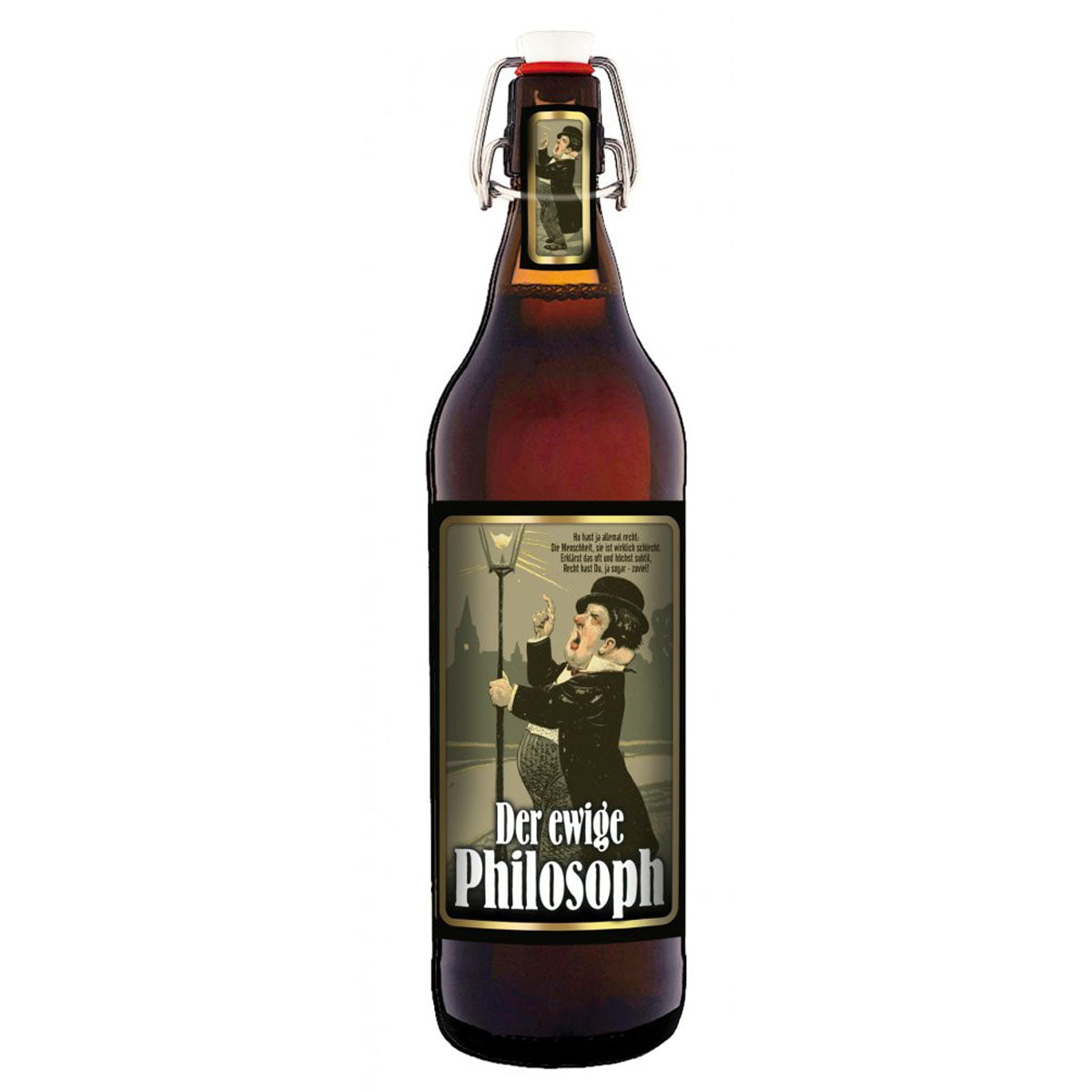 Philosoph 1 Liter Flasche mit Bügelverschluss