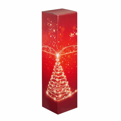 Geschenkekarton für 1 Flasche im edlen Weihnachtsdesign