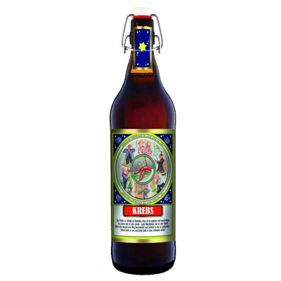 Krebs-1 Liter Flasche Bier mit Bügelverschluss