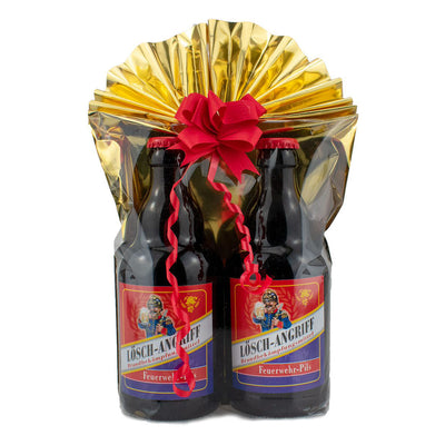 Lösch-Angriff Feuerwehr-Pils 2er Biergeschenk