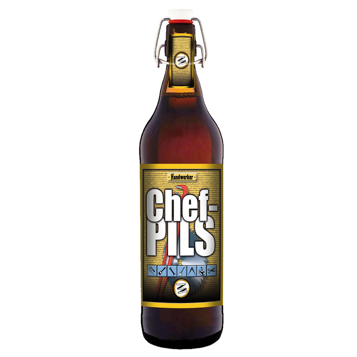 Chef-Pils 1 Liter Flasche mit Bügelverschluss