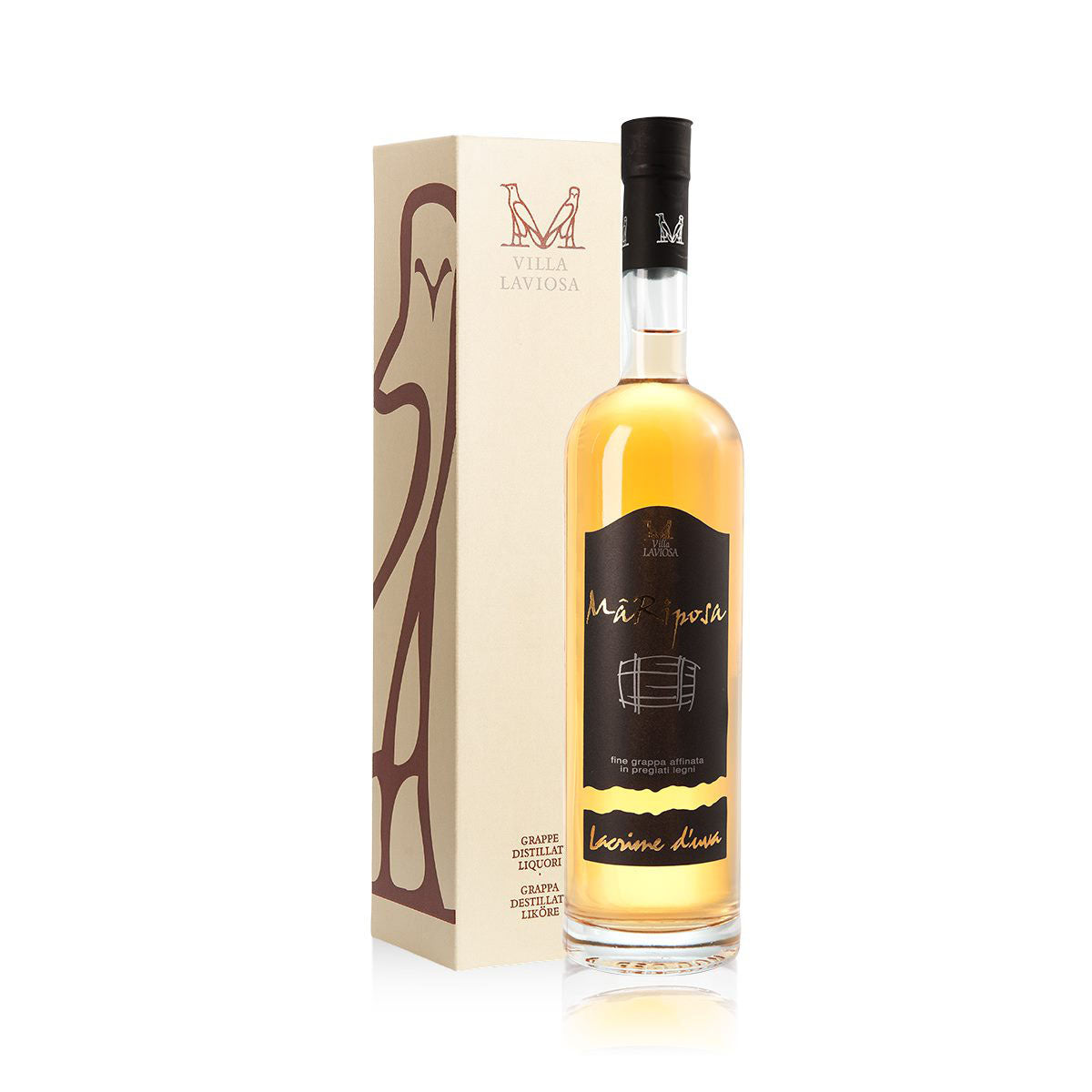 Grappa Mariposa Lacrime duva 0,5l 40% vol