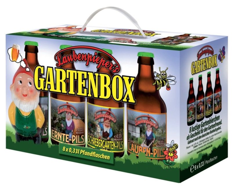 Bier Geschenk Gartenbox Garten Truck Set