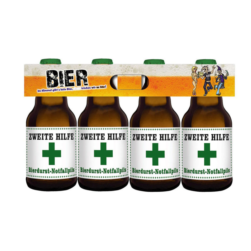 Bier Geschenk Bierträger zweite Hilfe Gesundheit Genesung