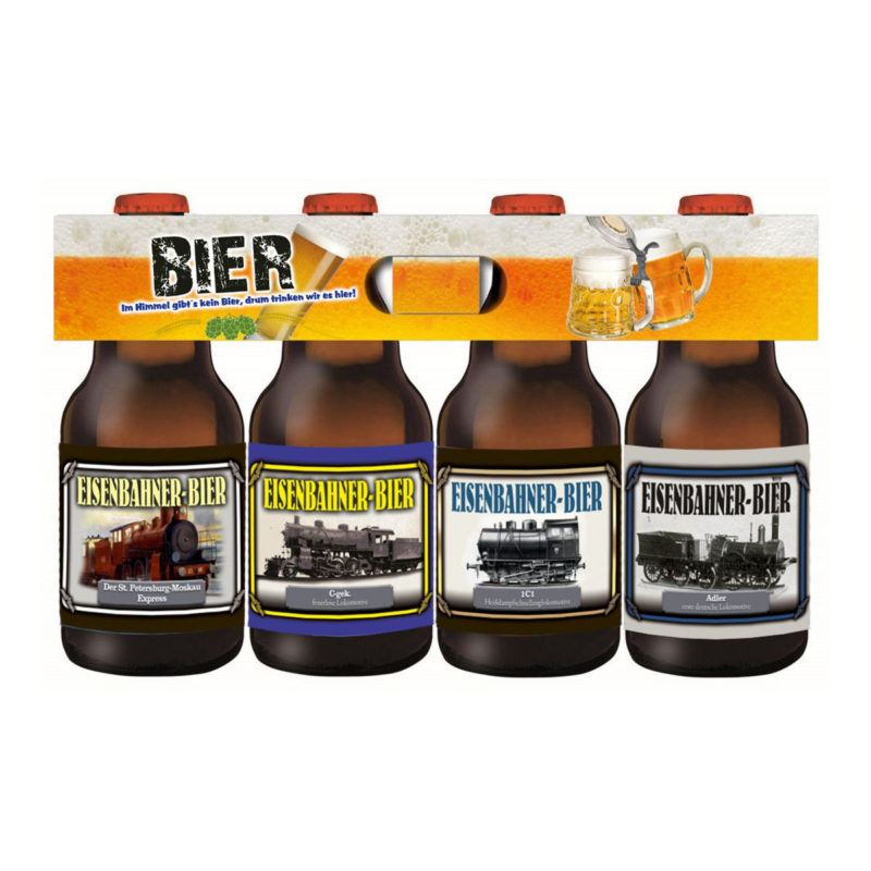 Bier Geschenk Bierträger Eisenbahn