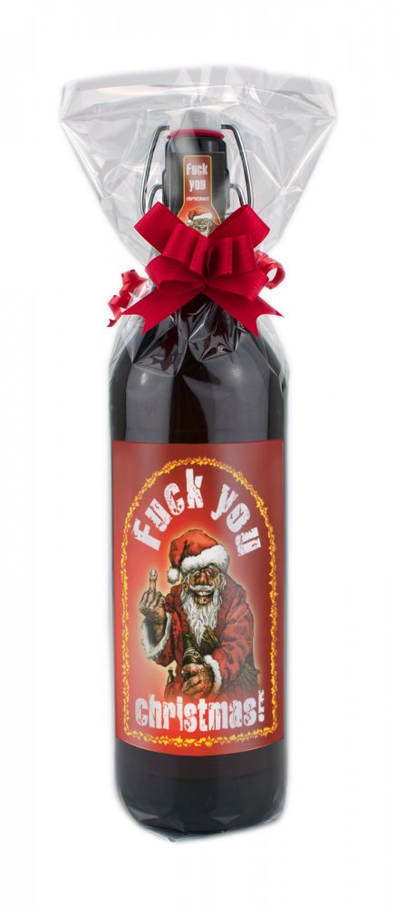Bier Geschenk Fuck you Christmas Weihnachten