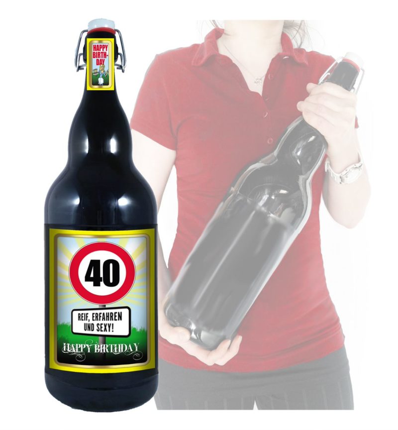 Bier Geschenk Geburtstag 40 Jahre 3Liter