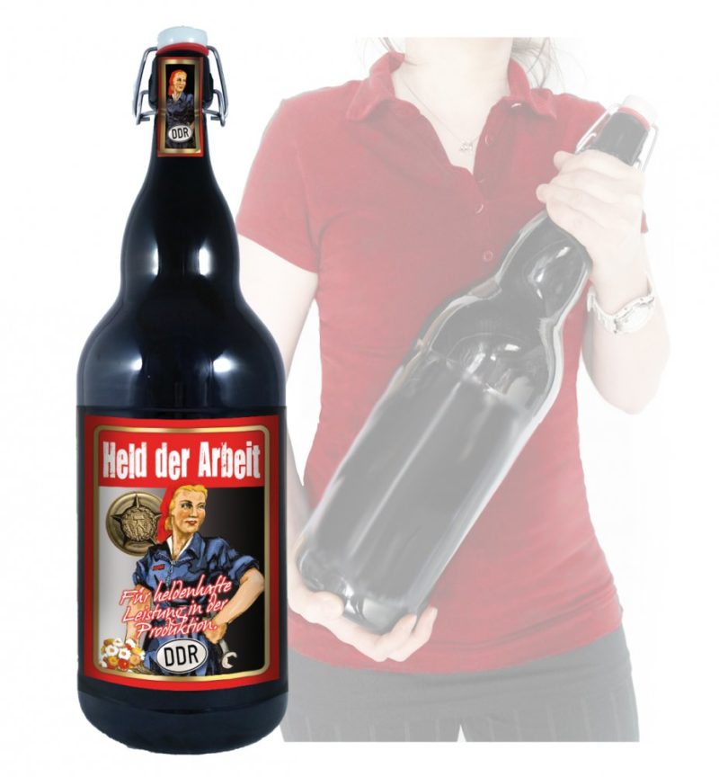 Bier Geschenk Held der Arbeit DDR 3Liter