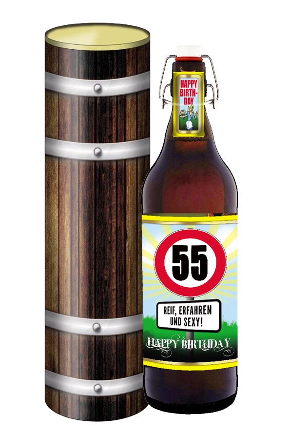 Bier Geschenk Geburtstag 55 Jahre