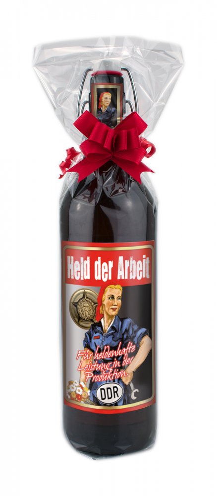 Bier Geschenk Held der Arbeit DDR
