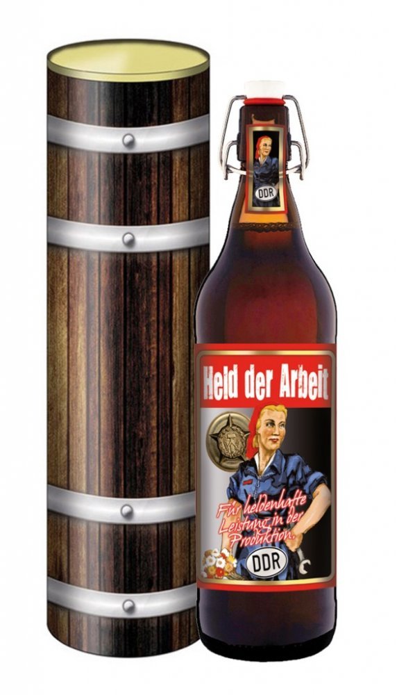 Bier Geschenk Held der Arbeit DDR