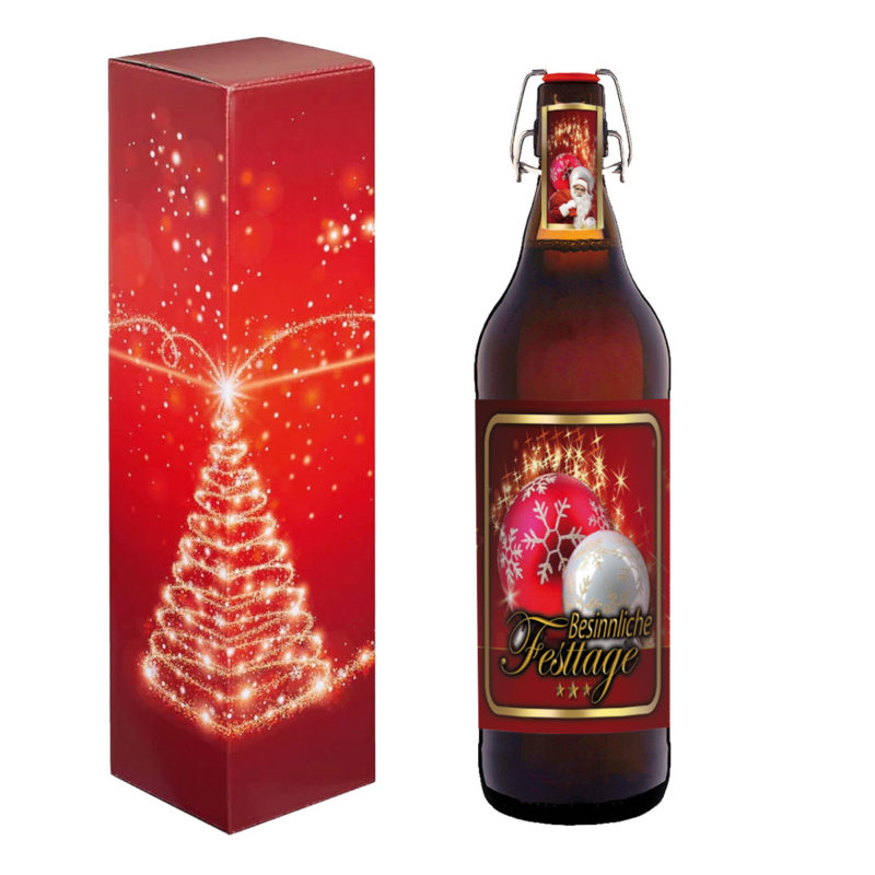 Bier Geschenk Weihnachten Weihnachtsbier Geschenkverpackung