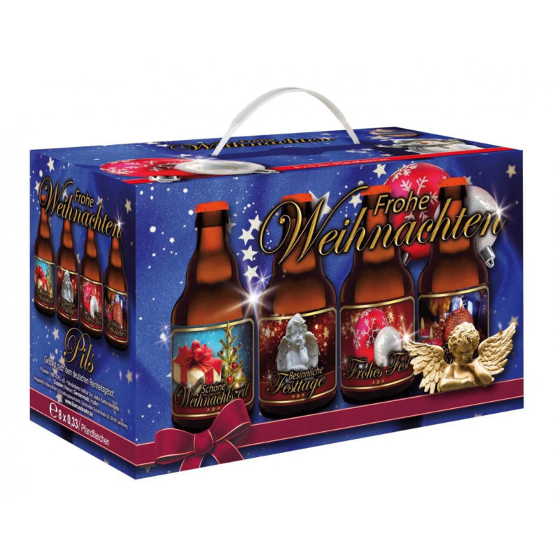Bier Geschenk Weihnachten Karton Box