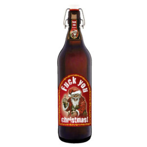 Bier Geschenk Weihnachten Fuck you Christmas