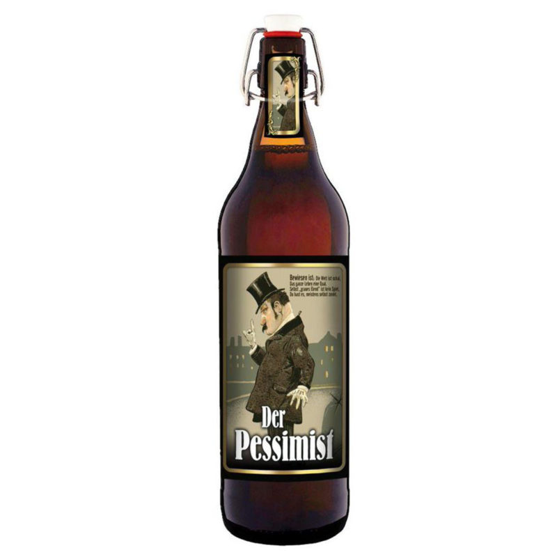 Bier Geschenk Pessimist