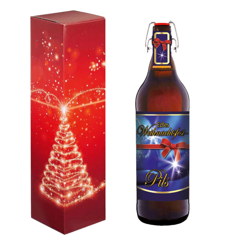 Bier Geschenk Weihnachten Weihnachtsbier Schöne Weihnachtszeit Weihnachtsfest Geschenkverpackung